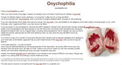 Desktop Screenshot of onychophilia.com