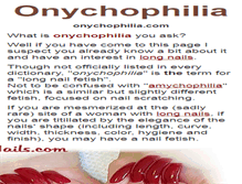 Tablet Screenshot of onychophilia.com